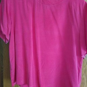 Anna & Frank scoop neck shell (red or fuchia)